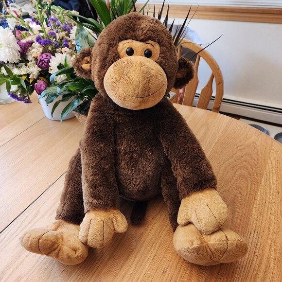 Toys R Us Vintage Big Brown Monkey Stuffed Animal Toy - Picture 4 of 9